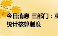 今日消息 三部门：将建立全国及地方碳排放统计核算制度