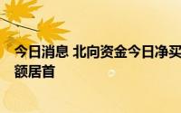 今日消息 北向资金今日净买入17.13亿元，晶澳科技净卖出额居首
