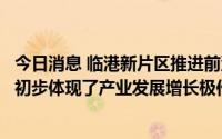 今日消息 临港新片区推进前沿产业方面进展如何？上海：已初步体现了产业发展增长极作用