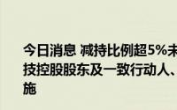 今日消息 减持比例超5%未及时披露且未停止减持，弘讯科技控股股东及一致行动人、实控人收宁波证监局行政监管措施