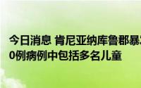 今日消息 肯尼亚纳库鲁郡暴发甲型H1N1流感疫情，至少140例病例中包括多名儿童