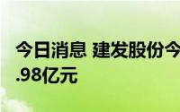 今日消息 建发股份今日跌停，四机构净卖出2.98亿元