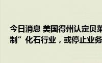 今日消息 美国得州认定贝莱德、瑞银等10家金融公司“抵制”化石行业，或停止业务往来