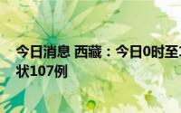 今日消息 西藏：今日0时至14时，新增确诊病例4例、无症状107例