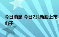 今日消息 今日2只新股上市：科创板振华风光、创业板金禄电子