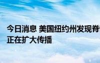 今日消息 美国纽约州发现脊髓灰质炎病毒，卫生官员称病毒正在扩大传播
