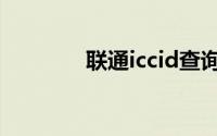 联通iccid查询（iccid查询）