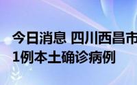 今日消息 四川西昌市新增4例无症状感染者和1例本土确诊病例