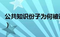 公共知识份子为何被迅速淡忘（公共知识份子）