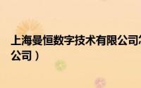 上海曼恒数字技术有限公司怎么样（上海曼恒数字技术有限公司）
