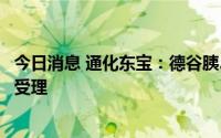 今日消息 通化东宝：德谷胰岛素利拉鲁肽注射液申报临床获受理