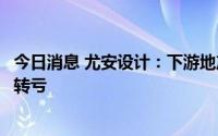 今日消息 尤安设计：下游地产行业整体滑坡，上半年同比盈转亏