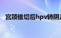 宫颈锥切后hpv转阴几率大吗（宫颈锥切）