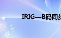 IRIG—B码同步时钟扩展装置