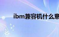 ibm兼容机什么意思（IBM兼容机）