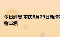 今日消息 重庆8月29日新增本土确诊病例11例、无症状感染者12例