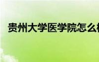 贵州大学医学院怎么样（贵州大学医学院）