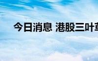 今日消息 港股三叶草生物开盘涨超12%