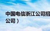 中国电信浙江公司招聘2022（中国电信浙江公司）