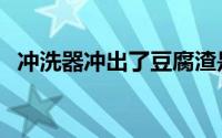 冲洗器冲出了豆腐渣是怎么回事（冲洗器）