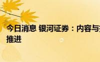 今日消息 银河证券：内容与技术不断夯实，元宇宙进程加速推进