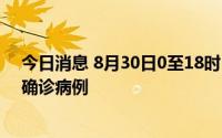 今日消息 8月30日0至18时，海南东方市新增3例新冠肺炎确诊病例