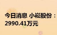 今日消息 小崧股份：子公司中标2个项目合计2990.41万元