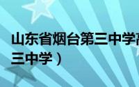 山东省烟台第三中学高考成绩（山东省烟台第三中学）