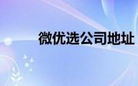 微优选公司地址（微选有限公司）