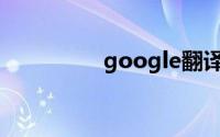 google翻译（Google）