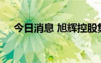 今日消息 旭辉控股集团复牌后跌超10%