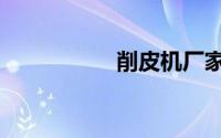 削皮机厂家（削皮机）