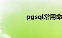 pgsql常用命令（PgSQL）