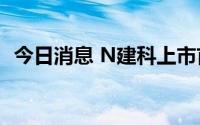 今日消息 N建科上市首日破发，跌22.59%