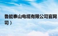 鲁能泰山电缆有限公司官网（山东鲁能泰山电缆股份有限公司）