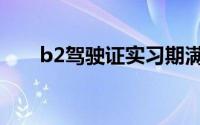 b2驾驶证实习期满考试（B2驾驶证）