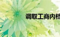 调取工商内档（工商内档）