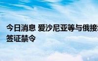 今日消息 爱沙尼亚等与俄接壤的欧盟国家考虑对俄罗斯实施签证禁令