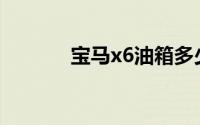 宝马x6油箱多少升（宝马X6）