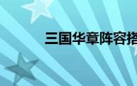 三国华章阵容搭配（三国华章）