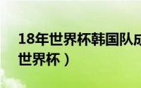 18年世界杯韩国队成绩（2017年韩国U-20世界杯）