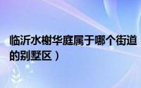 临沂水榭华庭属于哪个街道（水榭华庭 位于临沂市清河北路的别墅区）