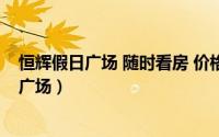恒辉假日广场 随时看房 价格可谈（恒辉假日广场 恒辉假日广场）