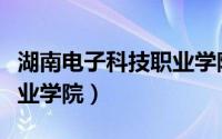 湖南电子科技职业学院代码（湖南电子科技职业学院）