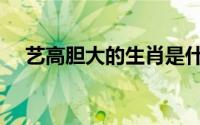 艺高胆大的生肖是什么动物（艺高胆大）