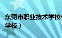 东莞市职业技术学校有哪些（东莞市职业技术学校）