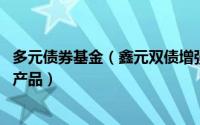 多元债券基金（鑫元双债增强债券型证券投资基金 基金理财产品）