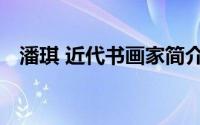 潘琪 近代书画家简介（潘琪 近代书画家）