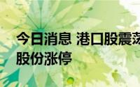 今日消息 港口股震荡走强，中远海能、兴通股份涨停