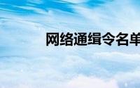 网络通缉令名单（网络通缉令）